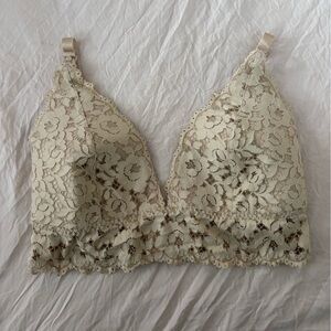 MOMANDA Women's Lace Nursing Bra Wirefree Padded 38E